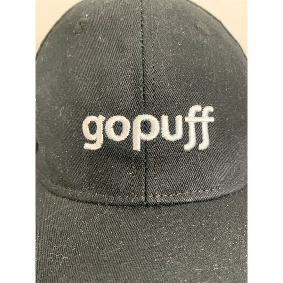 Gopuff Adjustable Black Strap Back Baseball Hat Cap Go Puff - Picture 3 of 11